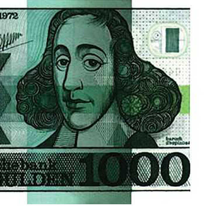 Bankbiljet met Baruch de Spinoza